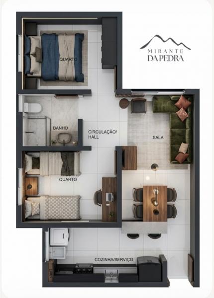 Apartamento MCMV com 2 quartos Jardim Atalaia