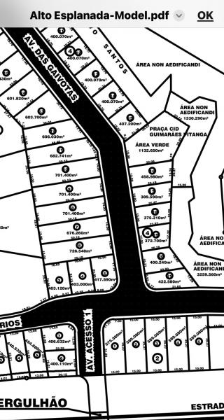 Lote 350,70m Alto Esplanada