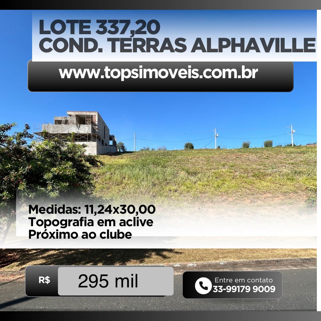 Lote 337,20 Condomínio Terras Alphaville Rio Doce