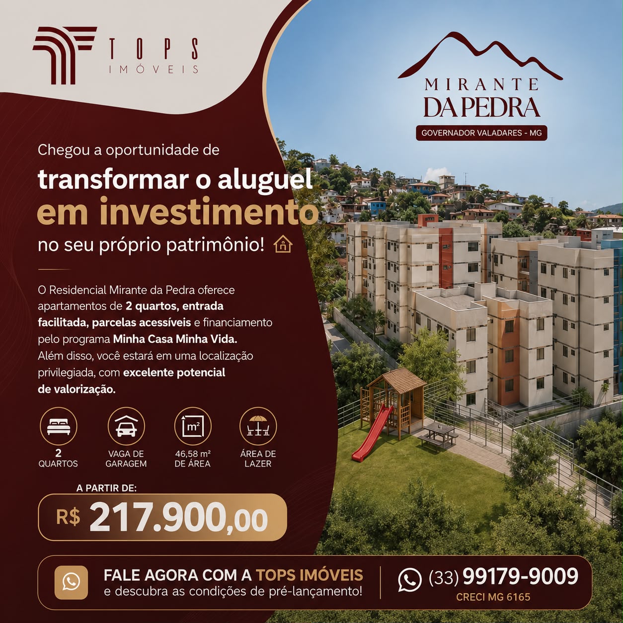 Apartamento MCMV com 2 quartos Jardim Atalaia